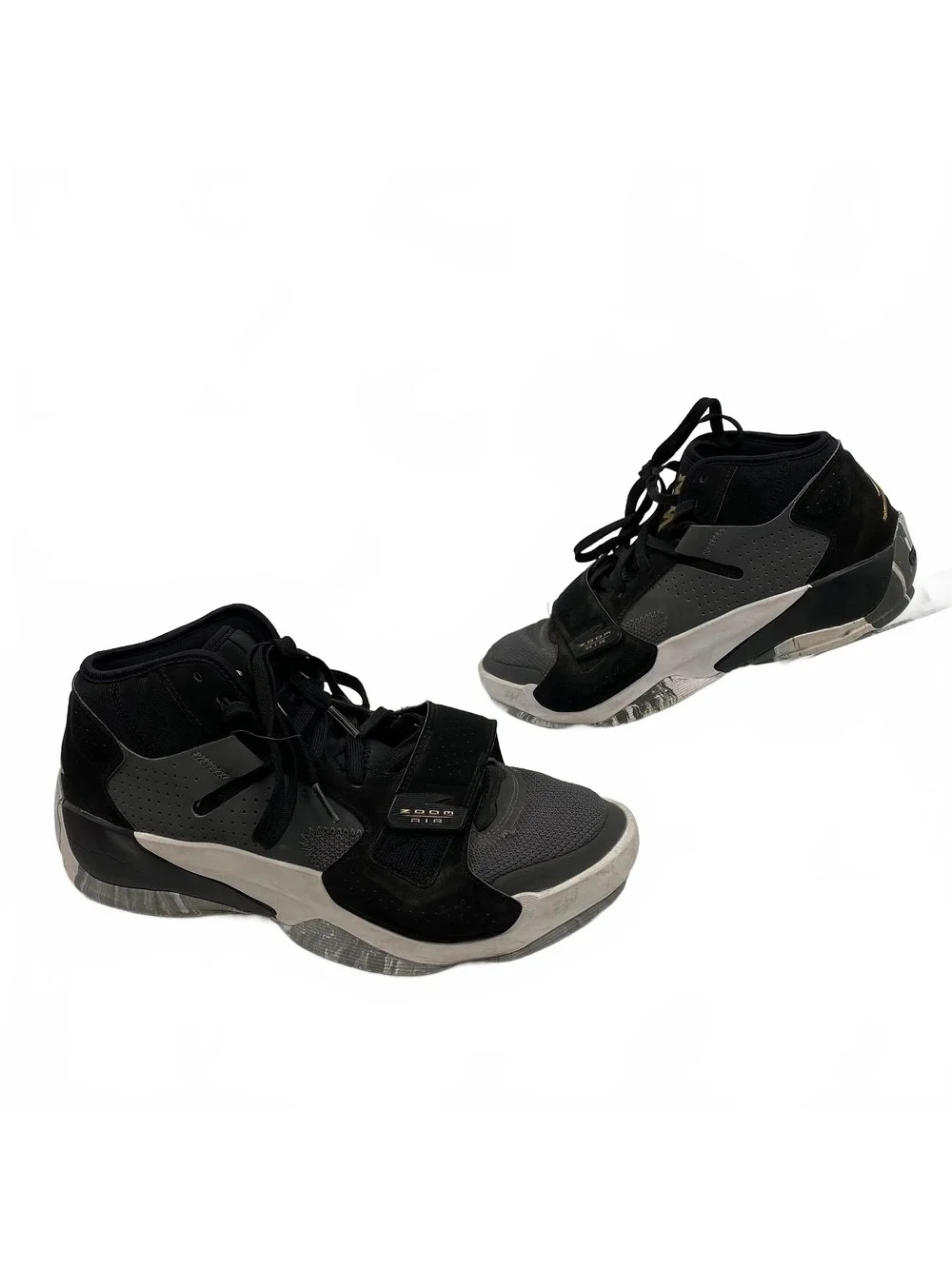 Jordan Zion 2 Sneakers | Men’s Regular US10, Black/Gray, Synthetic